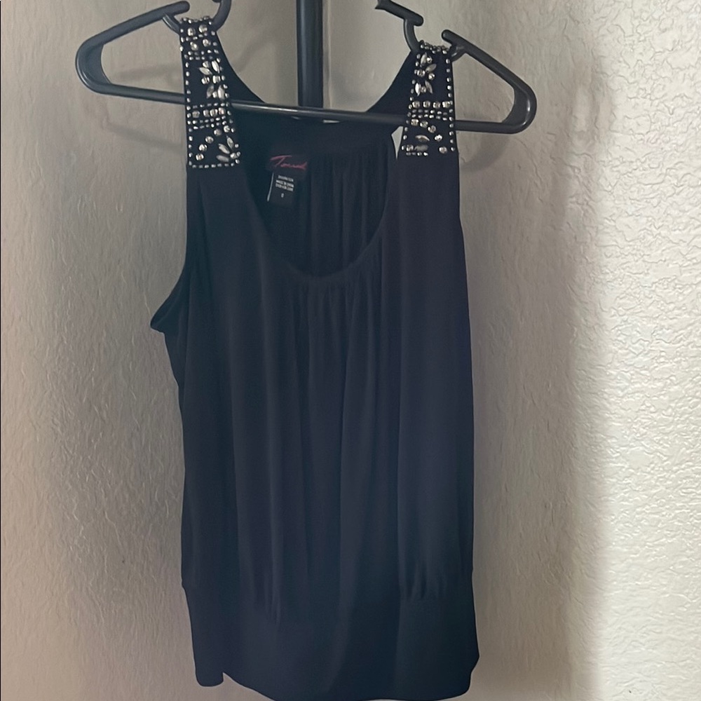 Black Embellished Women's Top